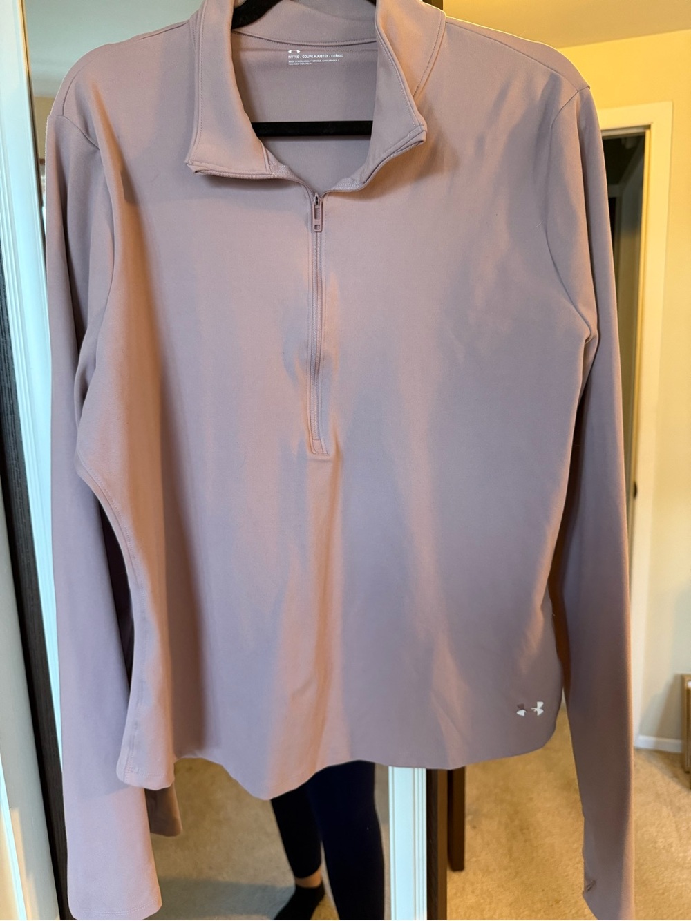 Under Armour Dusty Mauve 1/4 Zip Performance Pullover - Women